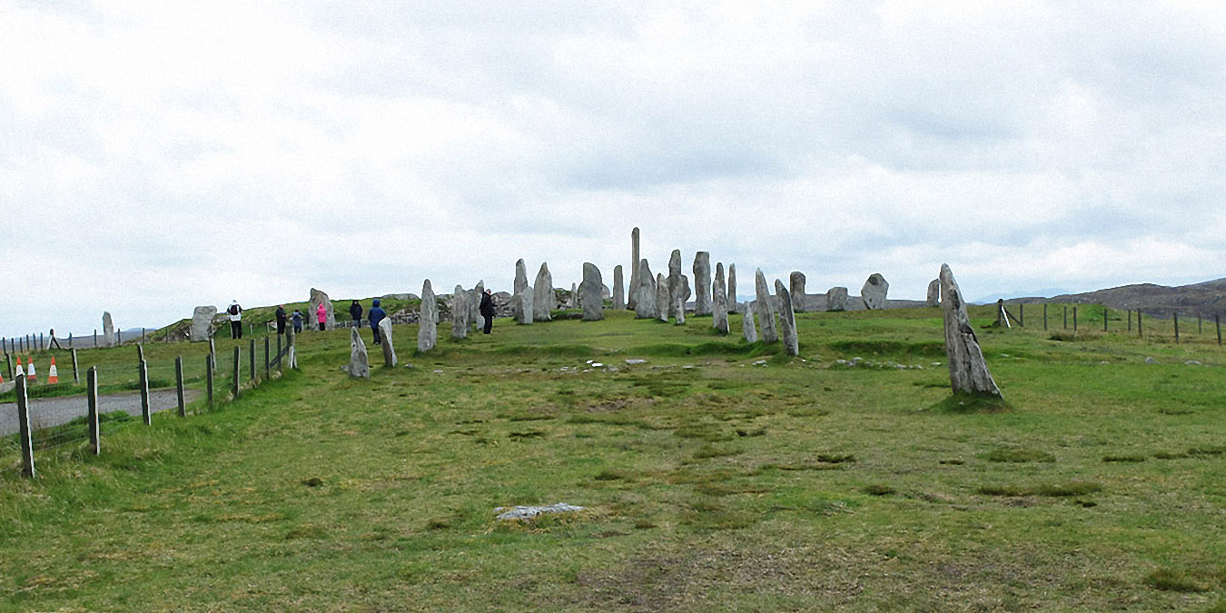 Callanish I : vue générale depuis l’extrémité nord du site
